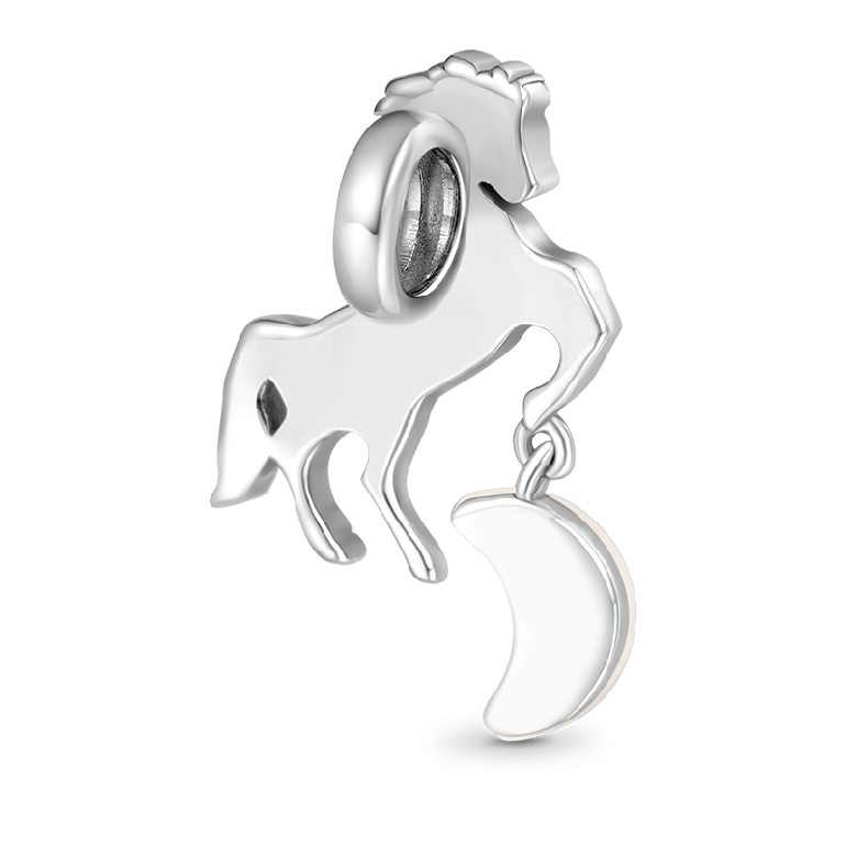 Gnoce Halloween Light Color-changing  Black Skull Horse Charm
