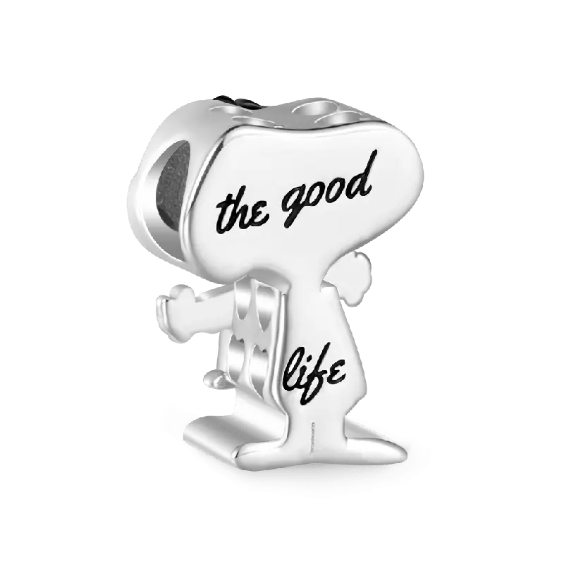 Gnoce Peanuts Snoopy Striped Short-sleeve Charm