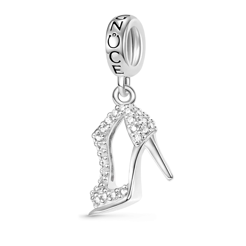Gnoce Sparkling High Heel Pendant Dangle Charm