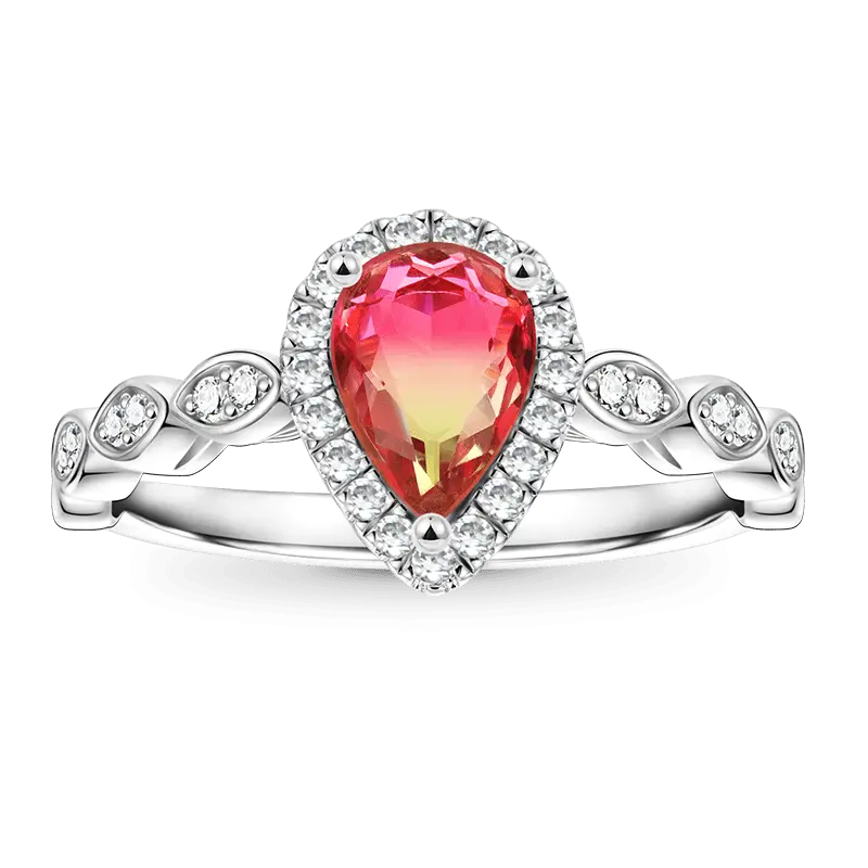 Gnoce Pear-cut Opal Promise Ring