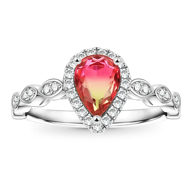 Gnoce Pear-cut Opal Promise Ring