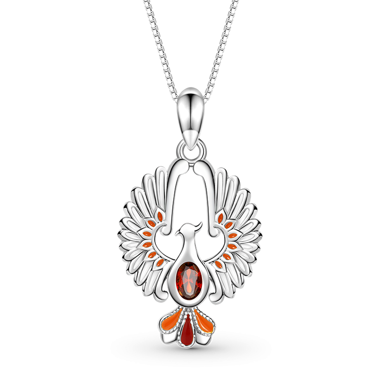 Gnoce Sparkling Phoenix Necklaces
