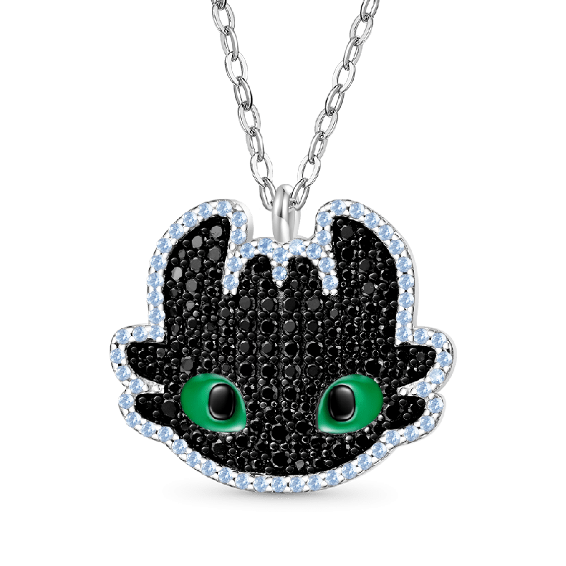 Gnoce Smiling Toothless Head Necklaces