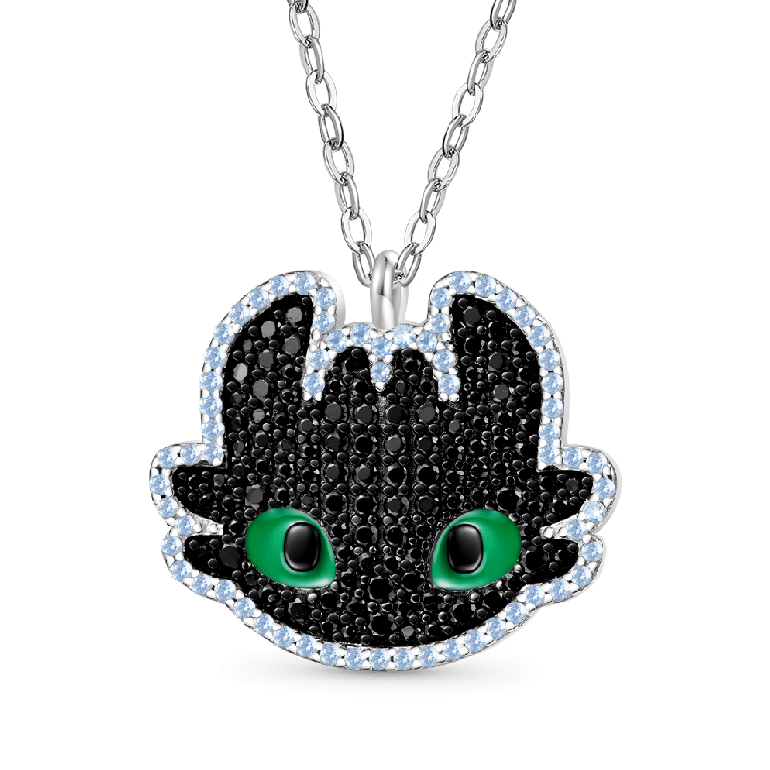 Gnoce Smiling Toothless Head Necklaces