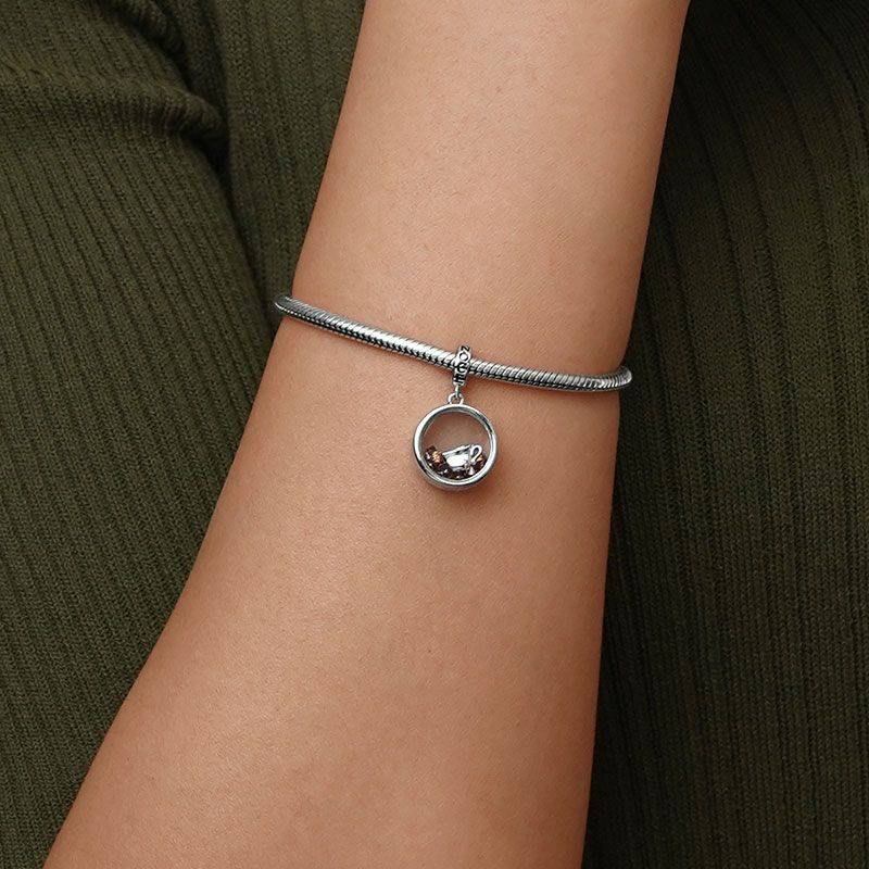 Gnoce Coffee Lover Pendant Dangle Charm