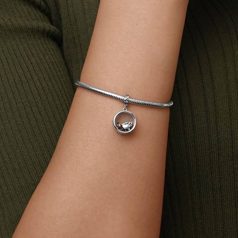 Gnoce Coffee Lover Pendant Dangle Charm