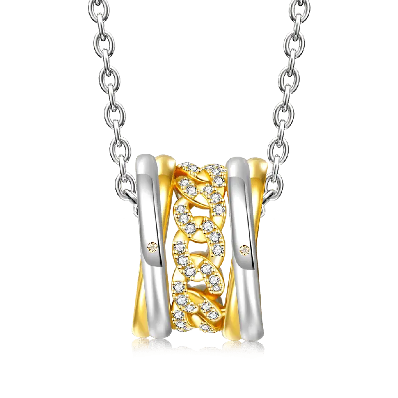 Gnoce Interlocking Link Pendant Necklaces