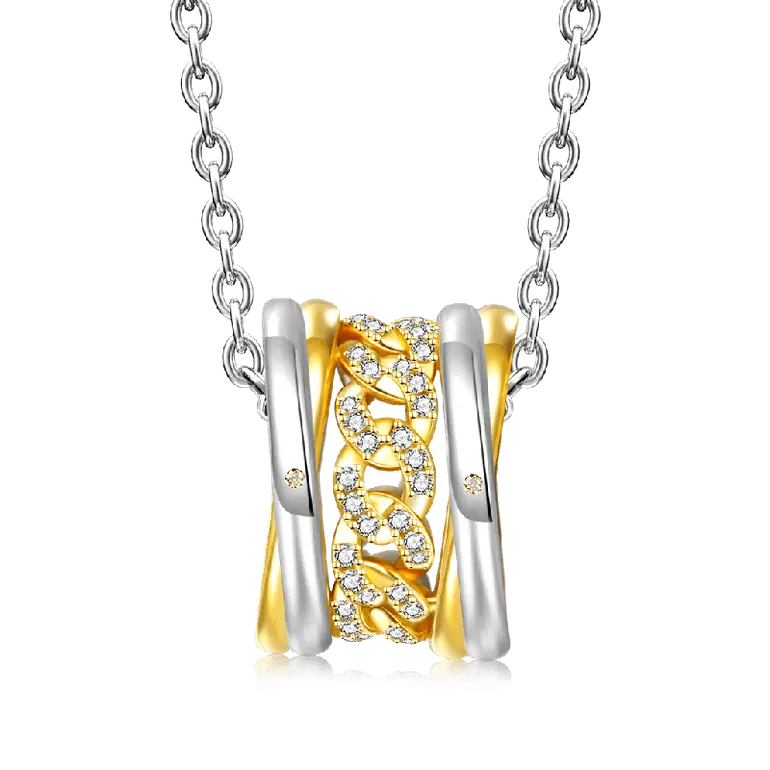 Gnoce Interlocking Link Pendant Necklaces