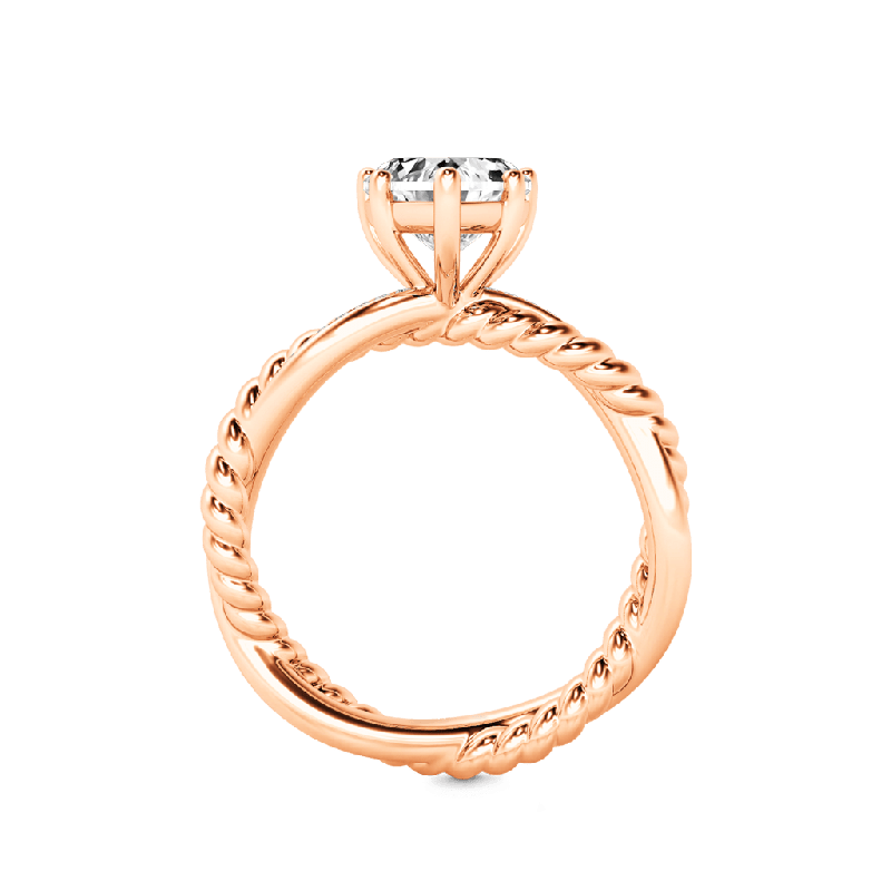 Gnoce Heart Twist Infinity Engagement Ring