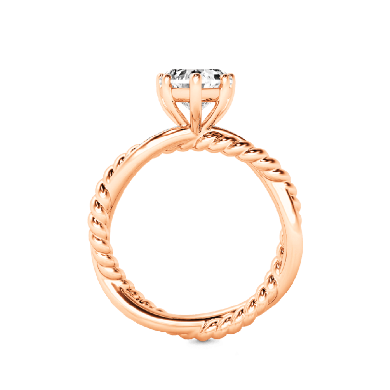 Gnoce Heart Twist Infinity Engagement Ring