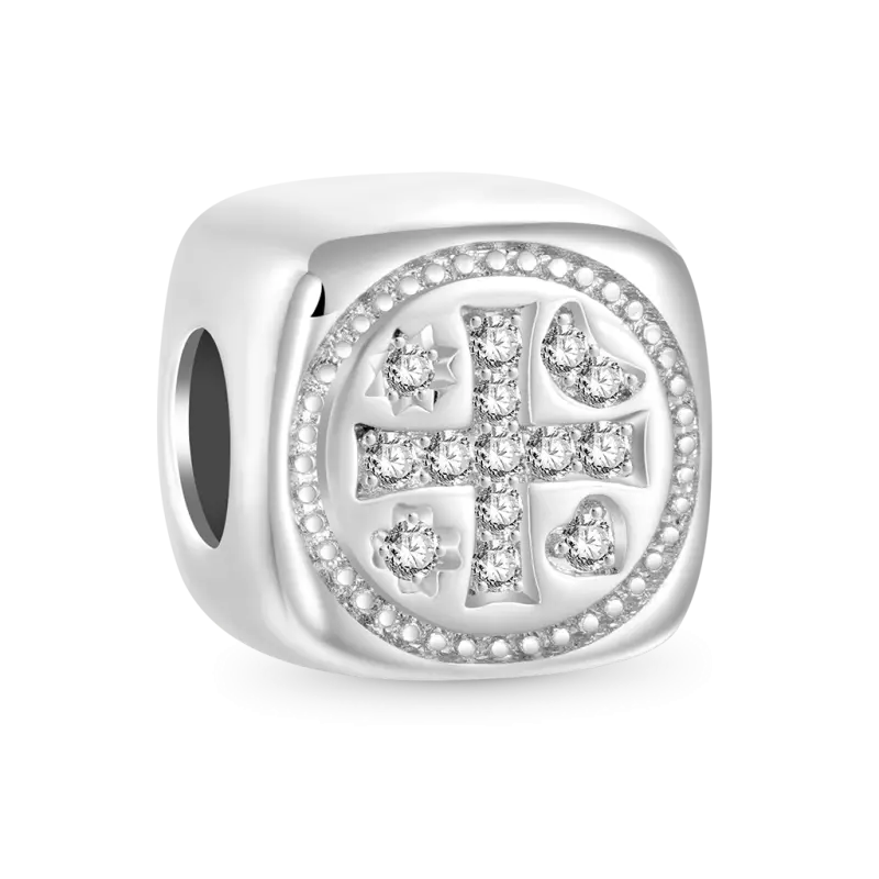 Gnoce Shiny Cross Square Charm