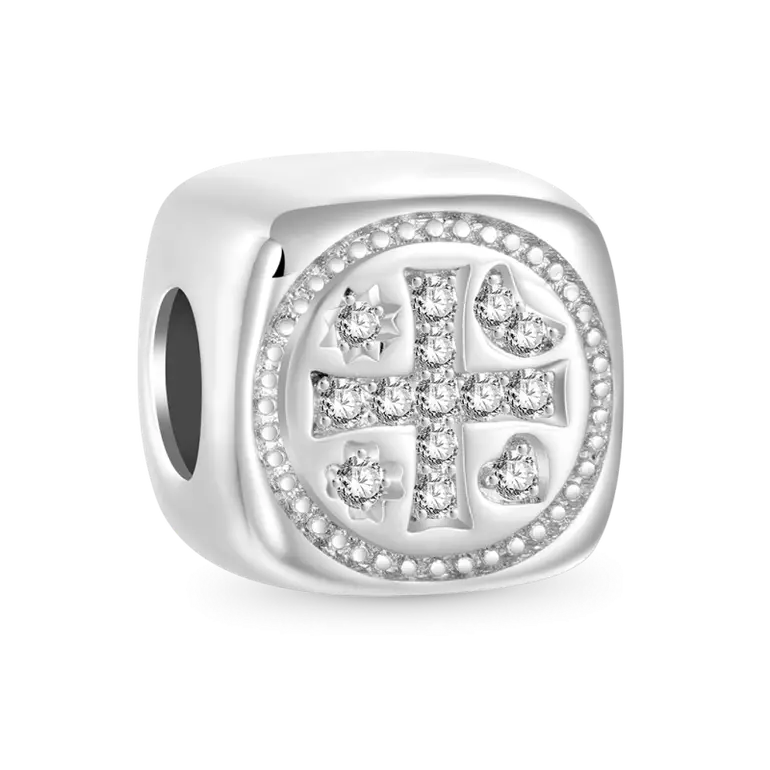 Gnoce Shiny Cross Square Charm