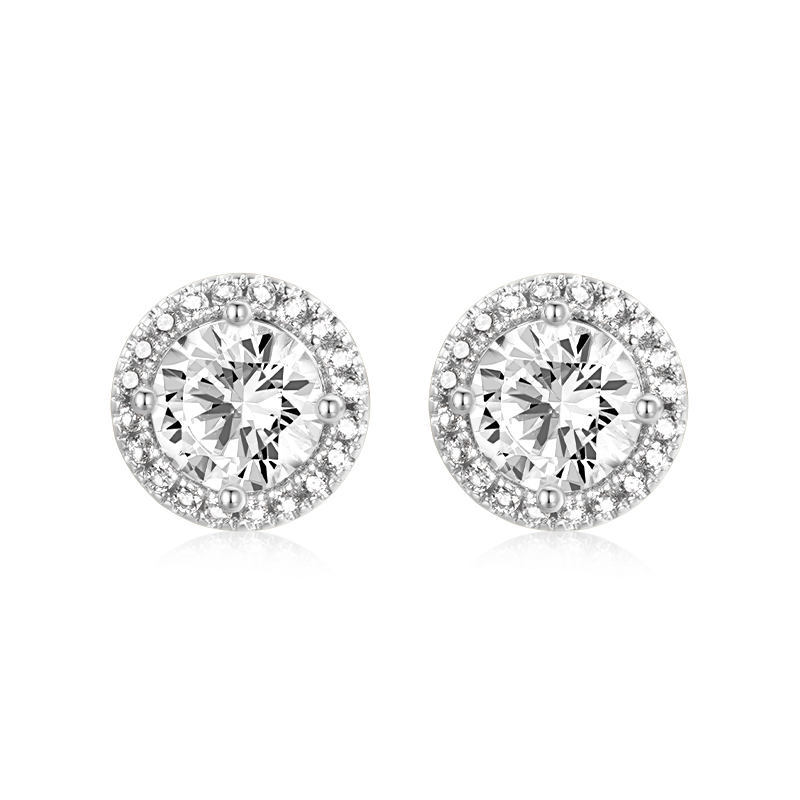 Gnoce Luxe Large Halo Stud Earrings