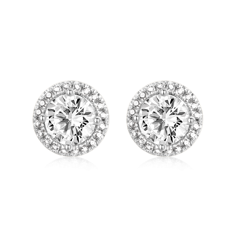 Gnoce Luxe Large Halo Stud Earrings