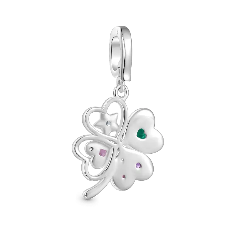 Gnoce Four Leaf Clover Clasp Clusters Charm