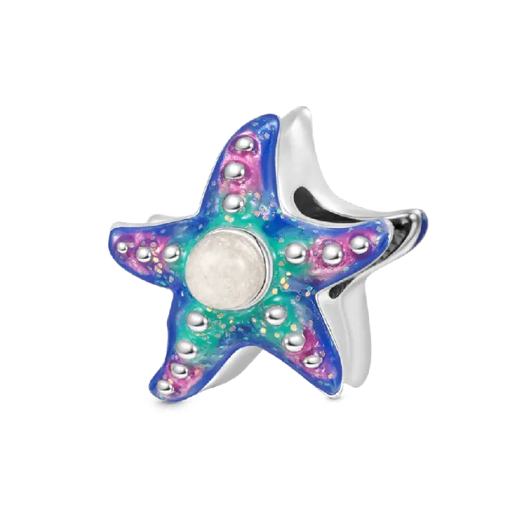 Gnoce Summer Ocean Glow-in-the-Dark Starfish Charm
