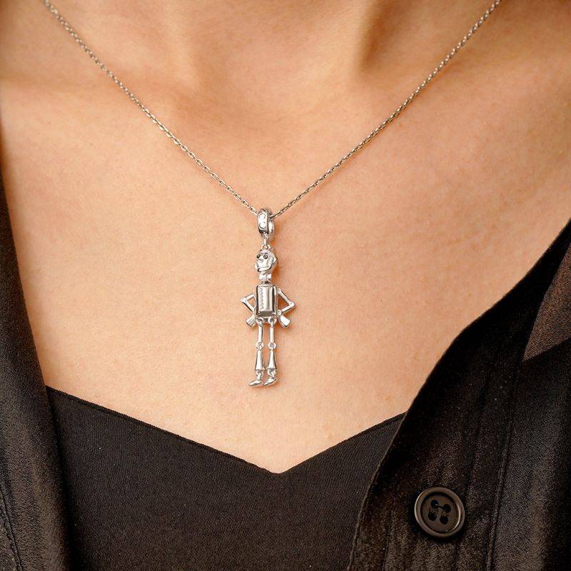 Gnoce The Wonderful Wizard of Oz Openable Heart Tin Woodman Pendant Dangle Charm