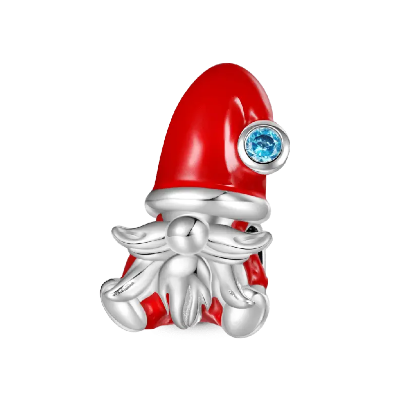 Gnoce Christmas Gnome Santa Claus Charm