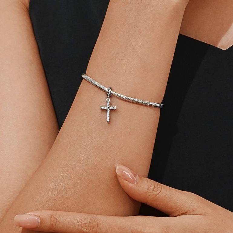 Gnoce Vintage Cross Pendant Dangle Charm