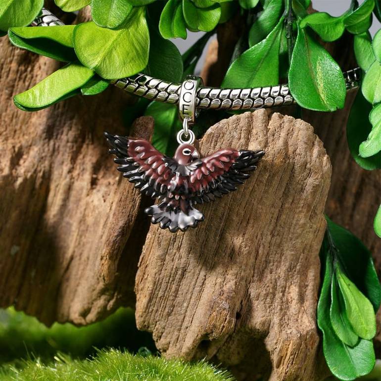 Gnoce Sky Overlord Eagle Pendant Dangle Charm