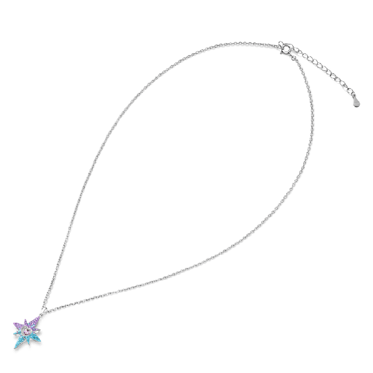 Gnoce Dancing Heart Eight-Pointed Star Necklaces