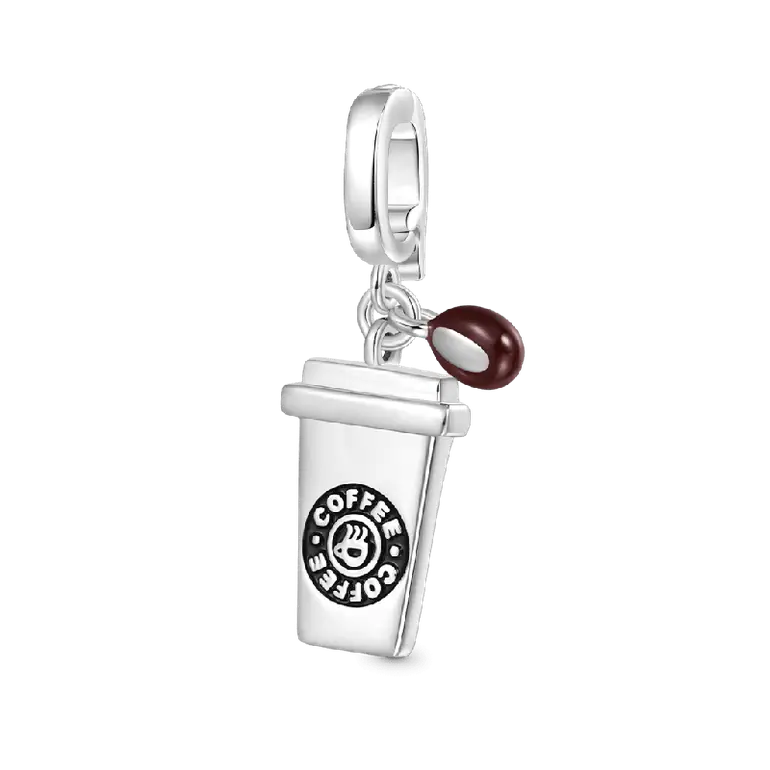 Gnoce Coffee Cup Clasp Clusters Charm