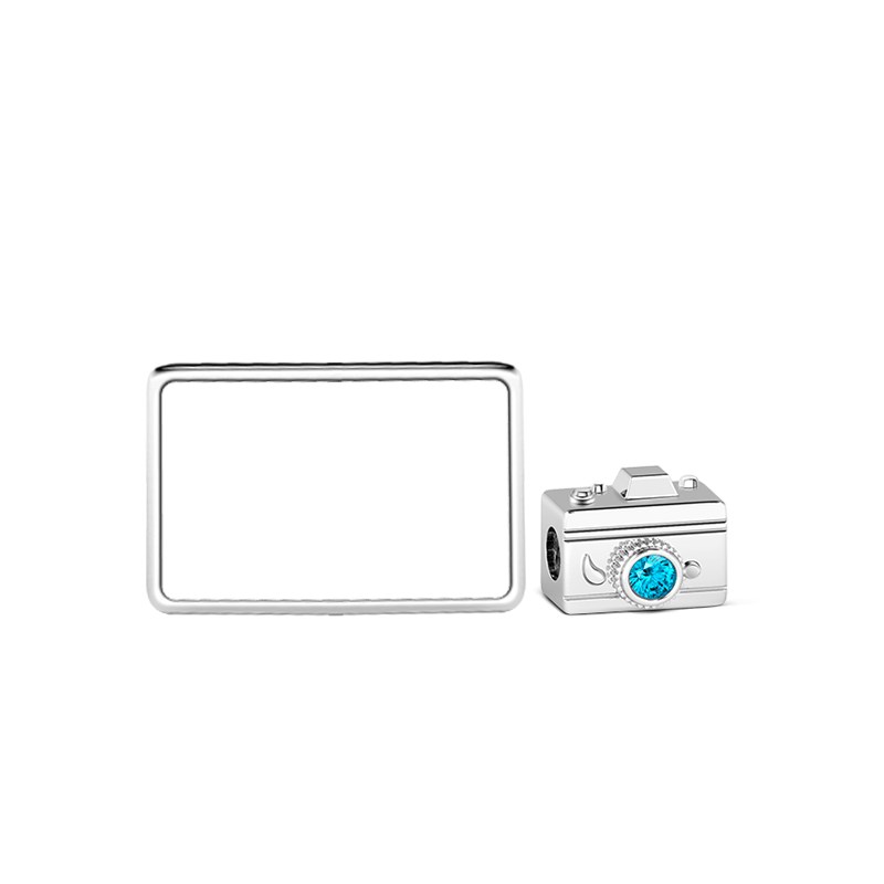 Personalized Camera Photo Charm - Fit Bracelets & Necklaces