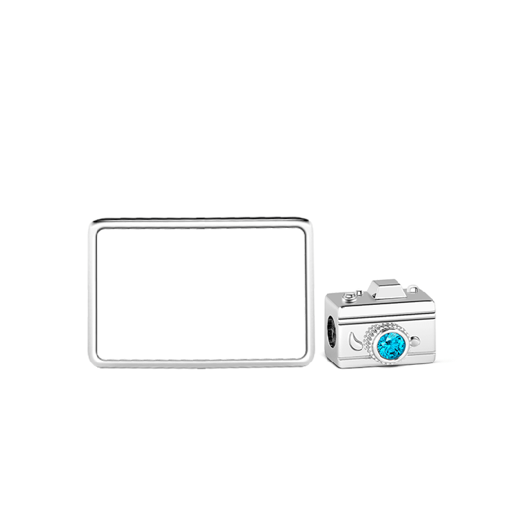 Personalized Camera Photo Charm - Fit Bracelets & Necklaces