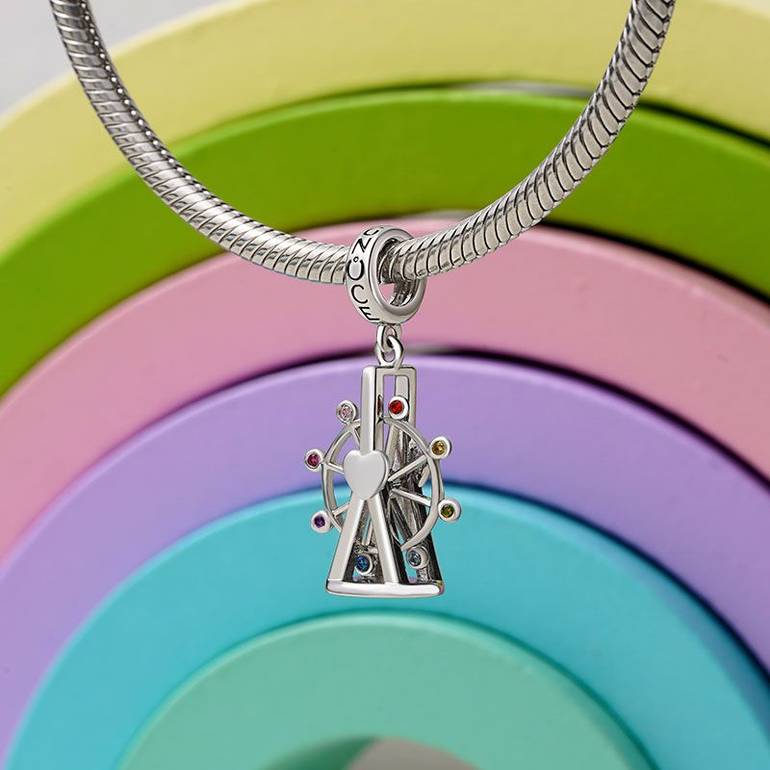 Gnoce Best Moment Ferris Wheel Pendant Dangle Cham