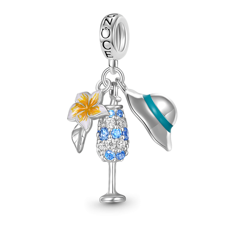 Gnoce Vacation Life Triple Pendant Dangle Charm