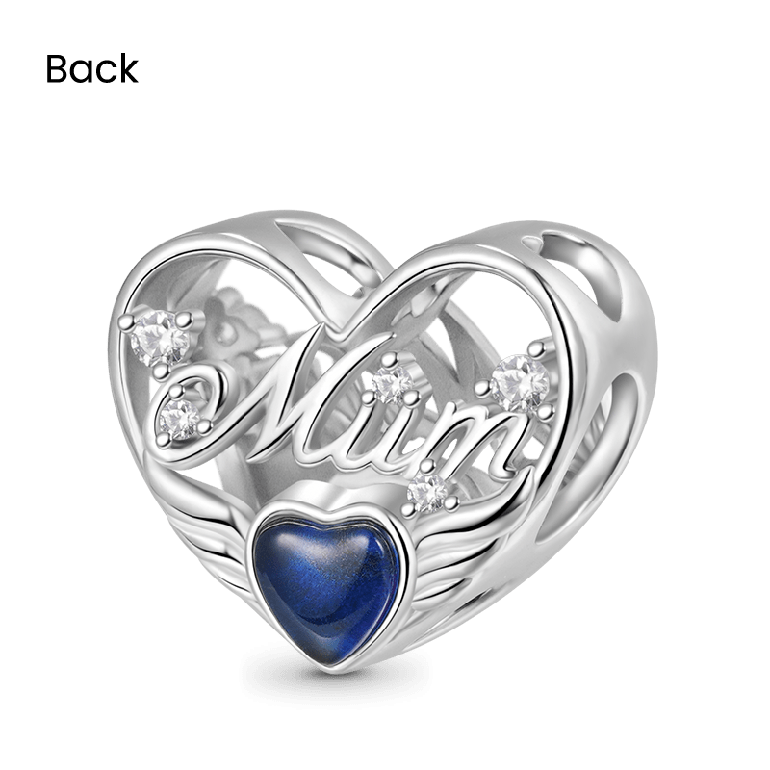 Gnoce Mum Mood Heart Charm