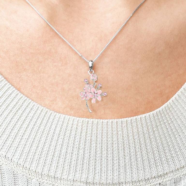 Gnoce Cherry Blossoms Necklaces