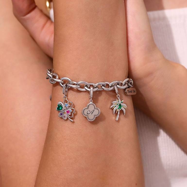Gnoce Coconut Tree Clasp Clusters Charm