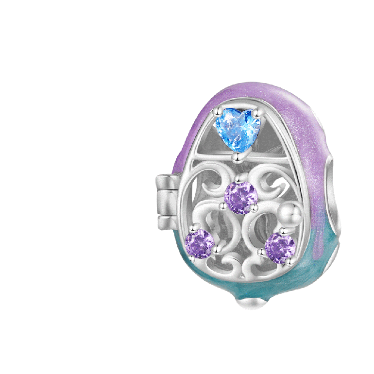 Gnoce Openable Easter Egg Bunny Charm