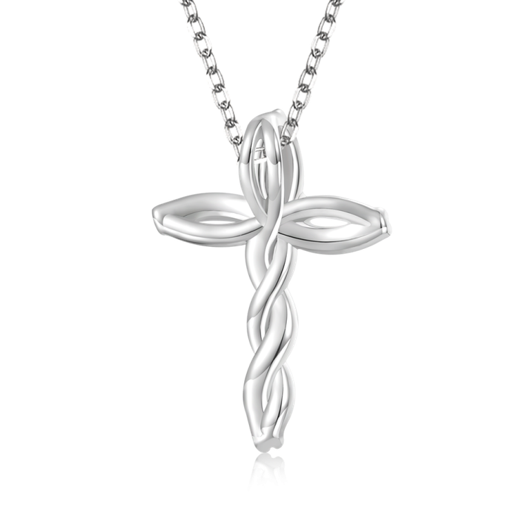 Gnoce Retro Diamonds Cross Necklaces