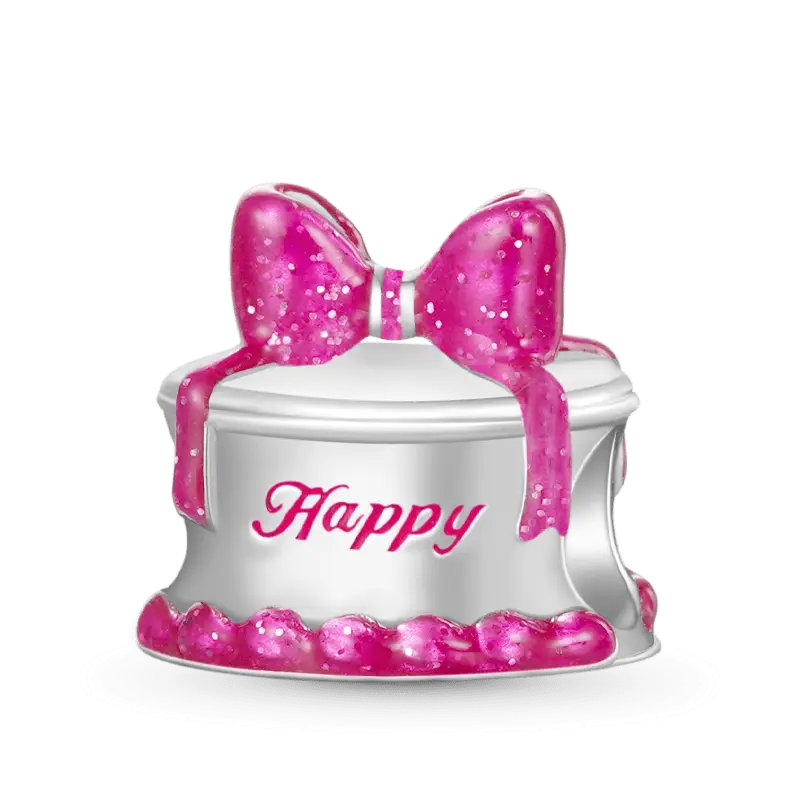 Gnoce Pink Birthday Cake Charm