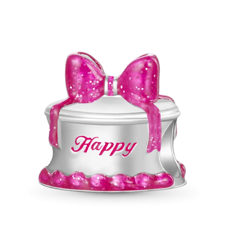 Gnoce Pink Birthday Cake Charm
