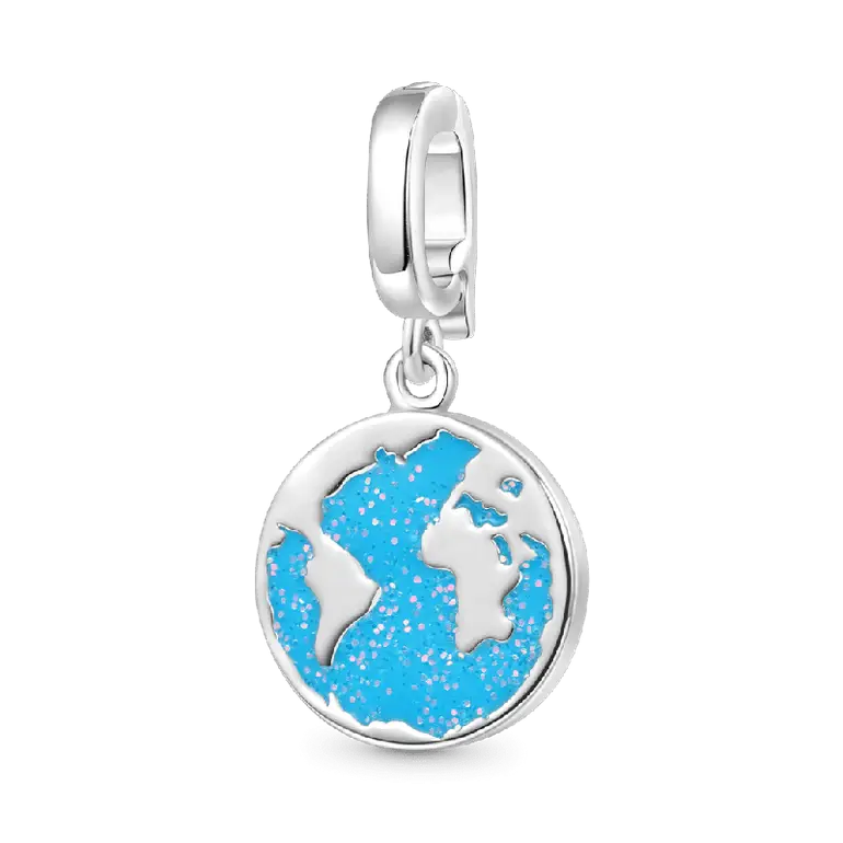 Gnoce Blue Earth Clasp Clusters Charm