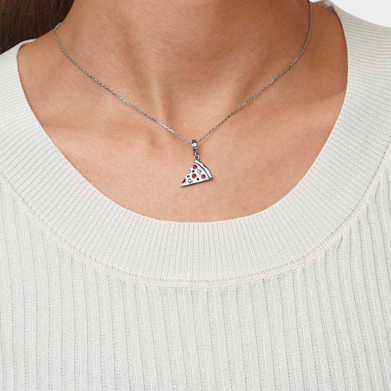 Gnoce Delicious Pizza Slice Pendant Dangle Charm