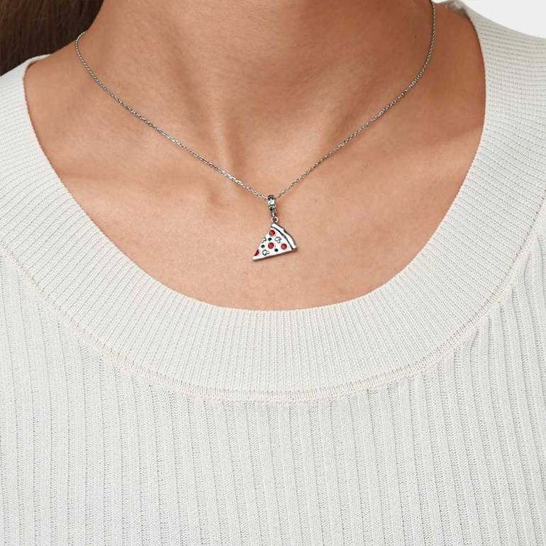 Gnoce Delicious Pizza Slice Pendant Dangle Charm