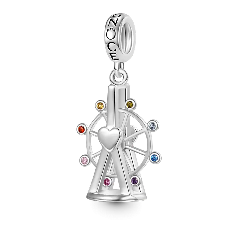 Gnoce Best Moment Ferris Wheel Pendant Dangle Cham