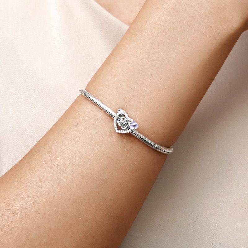 Gnoce Celebration 20th Birthday Heart Charm