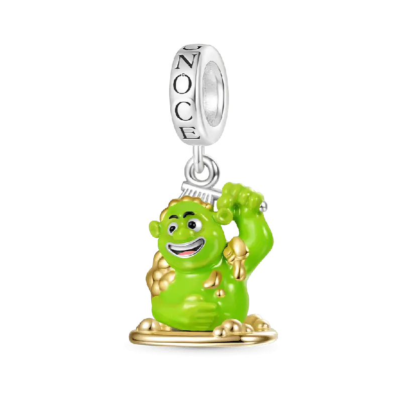 Gnoce Shrek Enjoy Delightful Bath Pendant Dangle Charm