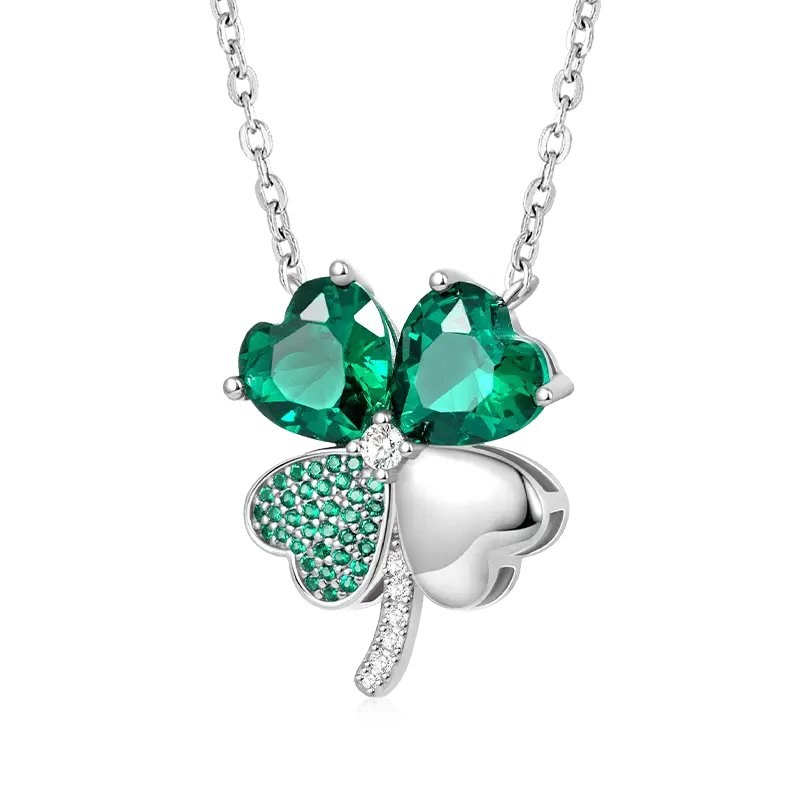 Gnoce Lucky Four Leaf Clover Necklaces
