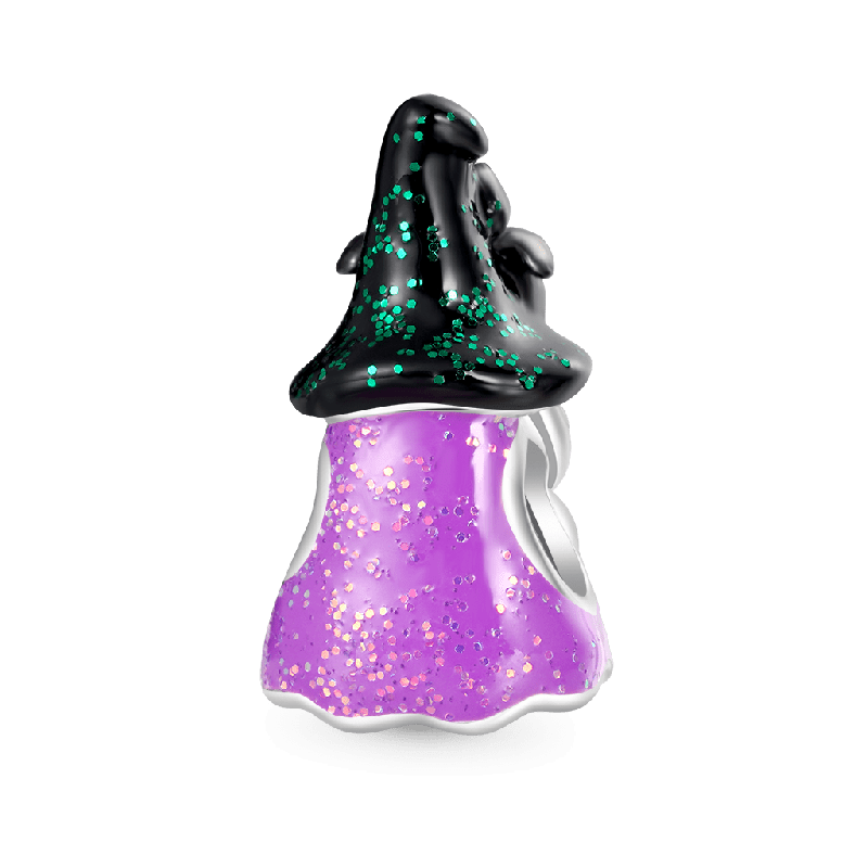 Gnoce Halloween Gnome Witch Spider Hat Charm