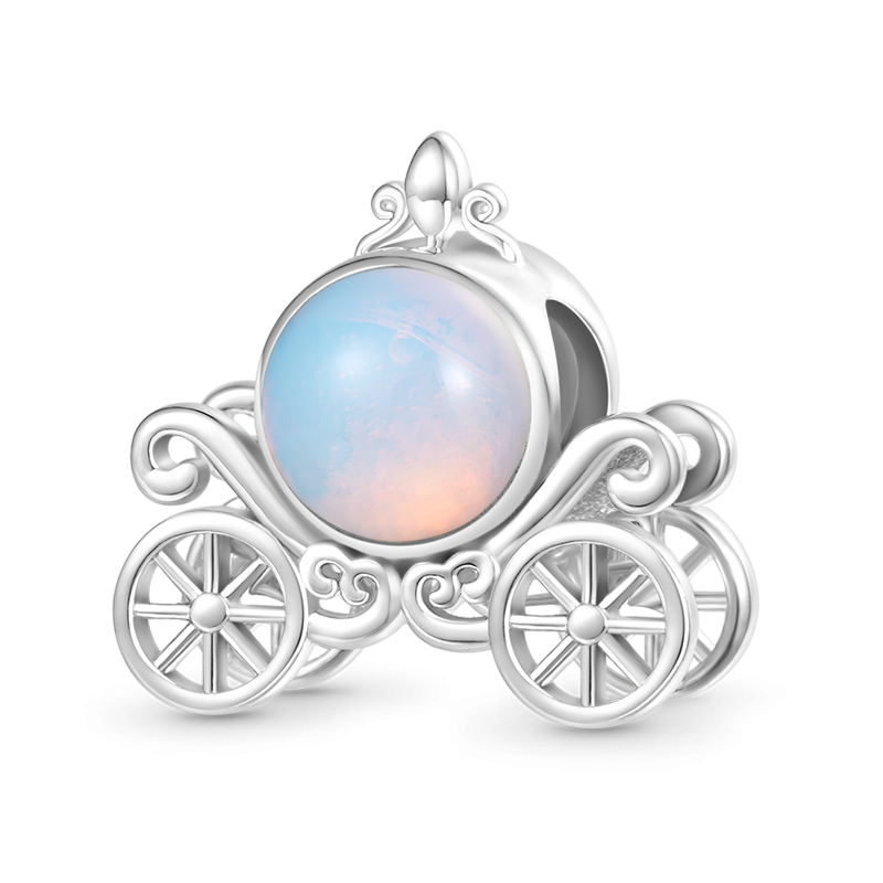 Gnoce Moonstone Magic Carriage Charm