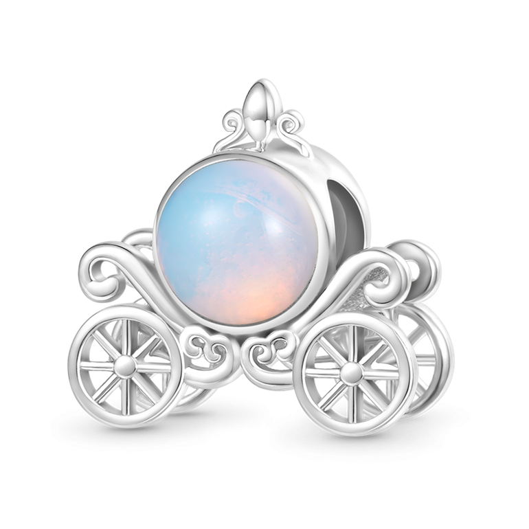 Gnoce Moonstone Magic Carriage Charm