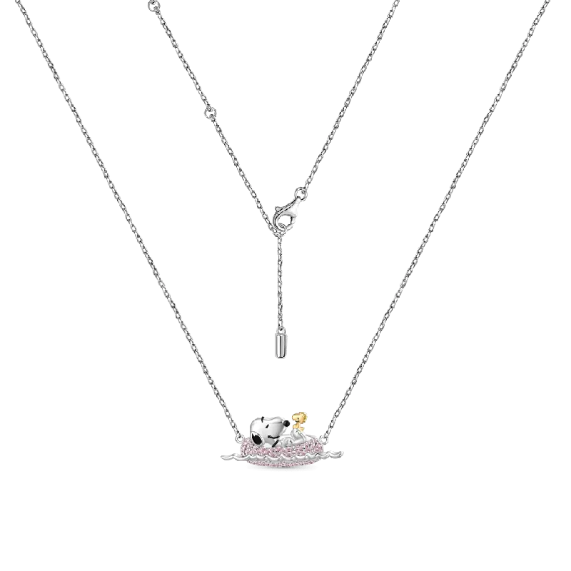 Gnoce Peanuts Snoopy with Woodstock Rafting Necklaces