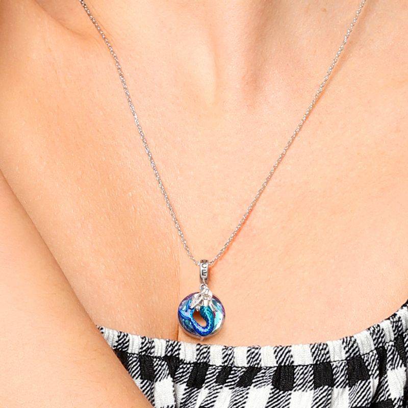 Gnoce Ring of Angels Mermaid Pendant Dangle Charm