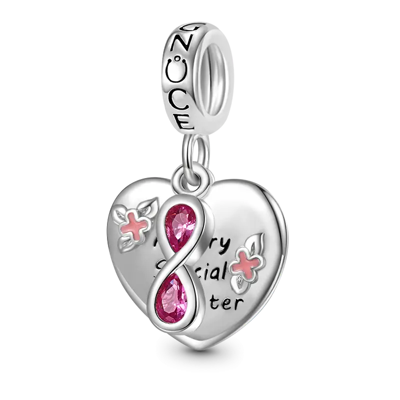 Gnoce Infinite Love Heart Pendant Dangle Charm